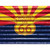Route 66 Arizona Flag Wholesale Novelty Rectangle Sticker Decal