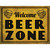 Welcome Beer Zone Wholesale Novelty Rectangle Sticker Decal