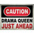 Caution Drama Queen Wholesale Novelty Rectangle Sticker Decal
