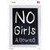 No Girls Allowed Wholesale Novelty Rectangle Sticker Decal