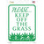 Please Keep Off Grass Wholesale Novelty Rectangle Sticker Decal