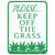 Please Keep Off Grass Wholesale Novelty Rectangle Sticker Decal