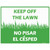 Keep Off The Lawn Wholesale Novelty Rectangle Sticker Decal