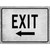 Exit Left Wholesale Novelty Rectangle Sticker Decal