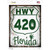 HWY 420 Florida Wholesale Novelty Rectangle Sticker Decal
