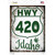 HWY 420 Idaho Wholesale Novelty Rectangle Sticker Decal