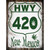 HWY 420 New Mexico Wholesale Novelty Rectangle Sticker Decal