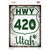 HWY 420 Utah Wholesale Novelty Rectangle Sticker Decal