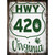 HWY 420 Virginia Wholesale Novelty Rectangle Sticker Decal