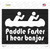 Paddle Faster I Hear Banjos Wholesale Novelty Rectangle Sticker Decal