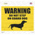 Dont Step On Guard Dog Weenie Wholesale Novelty Rectangle Sticker Decal