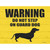 Dont Step On Guard Dog Weenie Wholesale Novelty Rectangle Sticker Decal