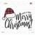 Merry Christmas Hat Wholesale Novelty Rectangle Sticker Decal