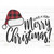 Merry Christmas Hat Wholesale Novelty Rectangle Sticker Decal