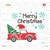 Merry Christmas Santa Hat Truck Wholesale Novelty Rectangle Sticker Decal