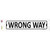 Wrong Way Wholesale Novelty Narrow Sticker Decal