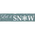 Let It Snow Blue Wholesale Novelty Narrow Sticker Decal