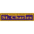 St. Charles Purple Wholesale Novelty Narrow Sticker Decal