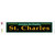 St. Charles Green Wholesale Novelty Narrow Sticker Decal