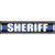 Sheriff Blue Line Wholesale Novelty Narrow Sticker Decal
