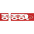 Ho Ho Ho Red Wholesale Novelty Narrow Sticker Decal
