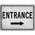 Entrance Right Wholesale Novelty Rectangle Sticker Decal