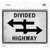 Divided Highway Wholesale Novelty Rectangle Sticker Decal
