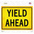 Yield Ahead Wholesale Novelty Rectangle Sticker Decal