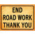 End Road Work Thank You Wholesale Novelty Rectangle Sticker Decal