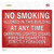 No Smoking At Any Time Wholesale Novelty Rectangle Sticker Decal