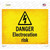 Danger Electrocution Risk Wholesale Novelty Rectangle Sticker Decal