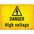 Danger High Voltage Wholesale Novelty Rectangle Sticker Decal