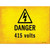 Danger 415 Volts Wholesale Novelty Rectangle Sticker Decal