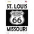 St Louis Missouri Historic Route 66 Wholesale Novelty Rectangle Sticker Decal