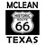 McLean Texas Historic Route 66 Wholesale Novelty Rectangle Sticker Decal