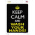 Keep Calm Wash Your Hands Wholesale Novelty Rectangle Sticker Decal