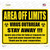Area Off Limits Wholesale Novelty Rectangle Sticker Decal
