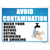 Avoid Contamination Wholesale Novelty Rectangle Sticker Decal