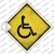 Handicap Wholesale Novelty Diamond Sticker Decal