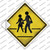 Pedestrian Crossing Wholesale Novelty Diamond Sticker Decal