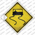 Slippery Road Wholesale Novelty Diamond Sticker Decal