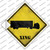 Semi Truck Xing Wholesale Novelty Diamond Sticker Decal