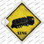 Tank Truck Xing Wholesale Novelty Diamond Sticker Decal