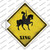 Knight on Horse Xing Wholesale Novelty Diamond Sticker Decal