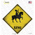 Knight on Horse Xing Wholesale Novelty Diamond Sticker Decal