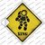 Astronaut Xing Wholesale Novelty Diamond Sticker Decal