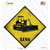 Bulldozer Xing Wholesale Novelty Diamond Sticker Decal