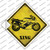 High Speed Motorcycle Xing Wholesale Novelty Diamond Sticker Decal