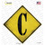 Letter C Xing Wholesale Novelty Diamond Sticker Decal