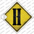 Letter H Xing Wholesale Novelty Diamond Sticker Decal